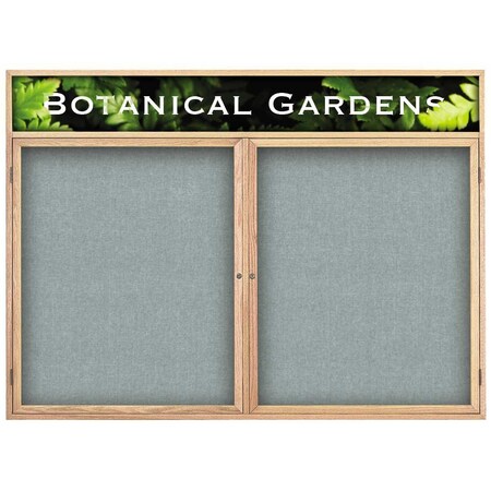 United Visual Products Single Door Indoor Enclosed Easy Tack Bo UV301EZ-GREEN-GOLD